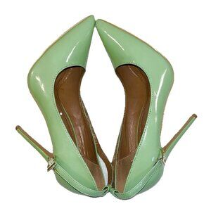 Shoe Republic LA Size 9 Womens Shoes Pumps Heels Ankle Strap Mint Green